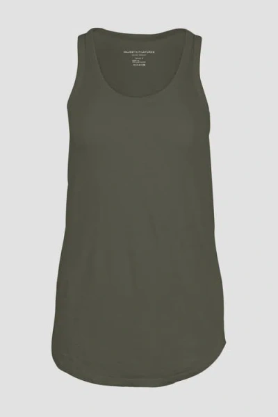 Majestic Filatures Linen Stretch Hd Scoopneck Tank