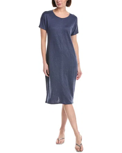 Majestic Filatures Linen-blend T-shirt Dress In Multi