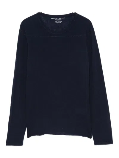 MAJESTIC MAJESTIC FILATURES LONG SLEEVE CREW NECK SWEATER