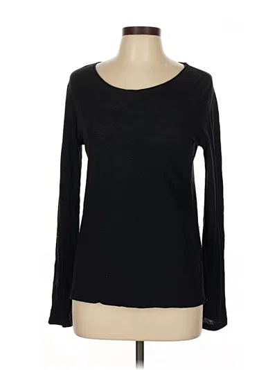 Pre-owned Majestic Filatures Long Sleeve T-shirt In Black