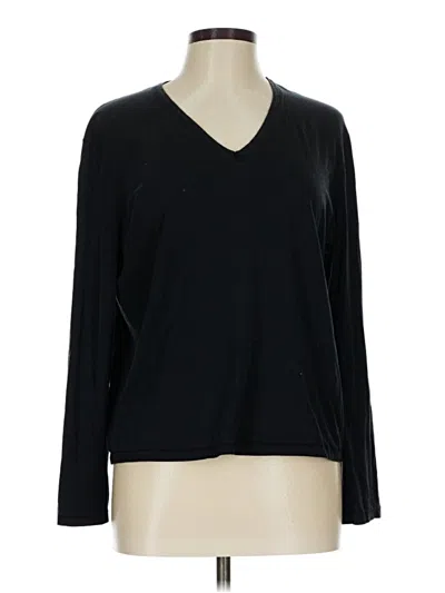 Pre-owned Majestic Filatures Long Sleeve T-shirt In Black