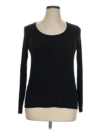 Pre-owned Majestic Filatures Long Sleeve T-shirt In Black