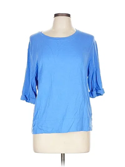 Pre-owned Majestic Filatures Long Sleeve T-shirt In Blue