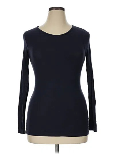 Pre-owned Majestic Filatures Long Sleeve T-shirt In Blue