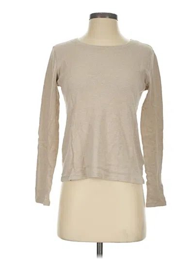 Pre-owned Majestic Filatures Long Sleeve T-shirt In Tan
