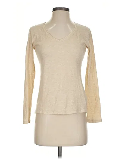 Pre-owned Majestic Filatures Long Sleeve T-shirt In Tan