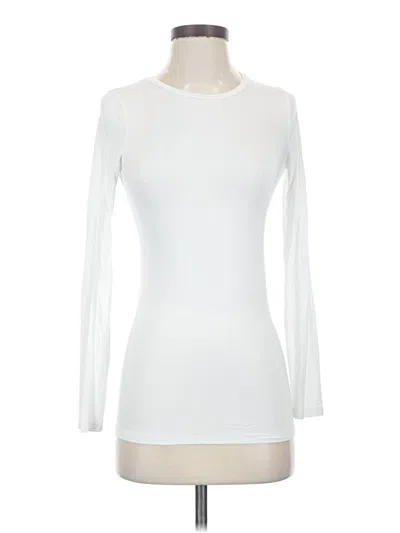 Pre-owned Majestic Filatures Long Sleeve T-shirt In White