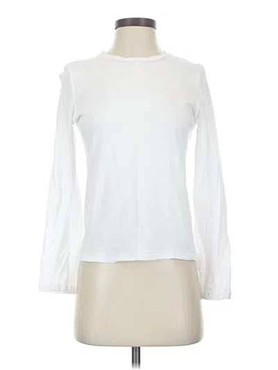 Pre-owned Majestic Filatures Long Sleeve T-shirt In White