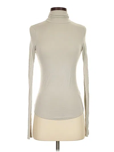 Pre-owned Majestic Filatures Long Sleeve Turtleneck In Ivory