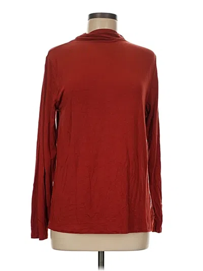 Pre-owned Majestic Filatures Long Sleeve Turtleneck In Red