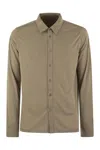 Majestic Linen Long-sleeved Shirt In Beige