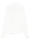 Majestic Filatures Long-sleeved White Shirt With Classic Collar