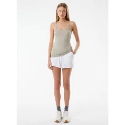 Majestic Filatures Lyocell Cotton Baby Rib Scoopneck Tank In Sand
