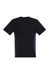 Majestic Short-sleeved T-shirt In Lyocell And Cotton