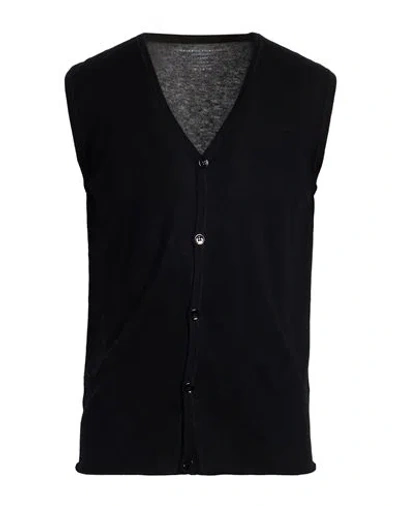 Majestic Filatures Man Cardigan Black Size M Cashmere