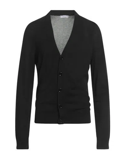 Majestic Filatures Man Cardigan Black Size M Silk, Viscose