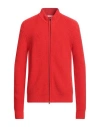 Majestic Filatures Man Cardigan Red Size M Merino Wool In Red