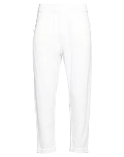 Majestic Filatures Man Pants Off White Size M Linen