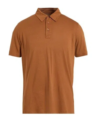 Majestic Filatures Man Polo Shirt Brown Size M Lyocell, Cotton