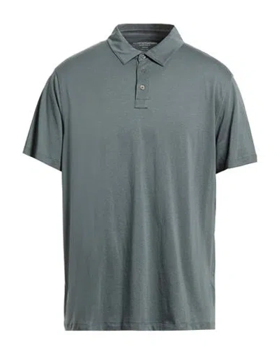 Majestic Filatures Man Polo Shirt Grey Size Xxl Lyocell, Organic Cotton In Green