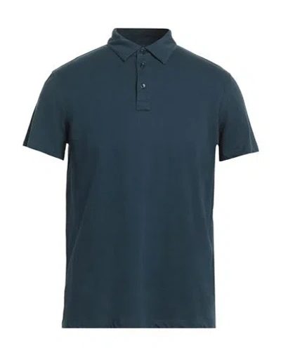 Majestic Filatures Man Polo Shirt Midnight Blue Size M Cotton