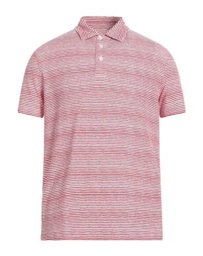 Majestic Filatures Man Polo Shirt Red Size M Cotton, Elastane