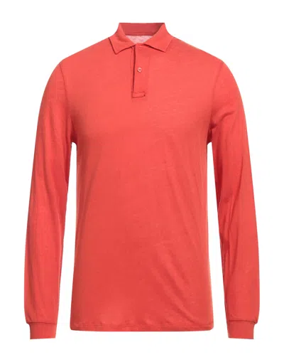 Majestic Polo Shirts In Red