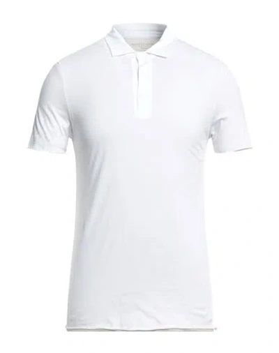 Majestic Filatures Man Polo Shirt White Size M Cotton