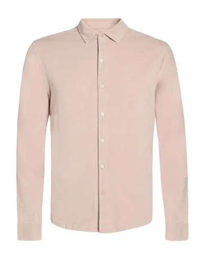 Majestic Filatures Man Shirt Antique Rose Size M Cotton, Elastane In Pink
