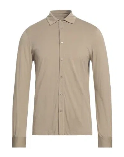 Majestic Filatures Man Shirt Beige Size M Lyocell, Cotton