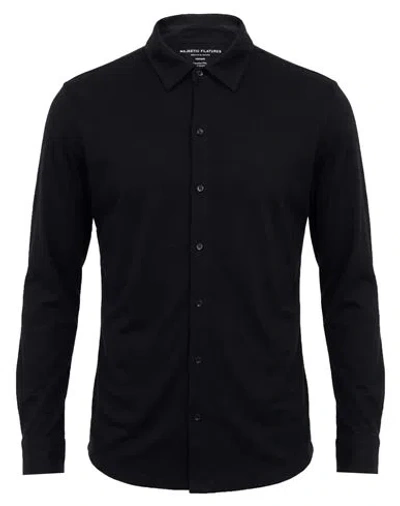 Majestic Filatures Man Shirt Black Size Xxl Cotton, Cashmere