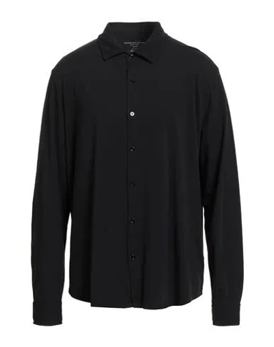 Majestic Filatures Man Shirt Black Size Xxl Cotton, Elastane