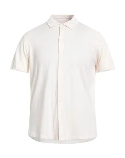 Majestic Filatures Man Shirt Cream Size M Cotton In White