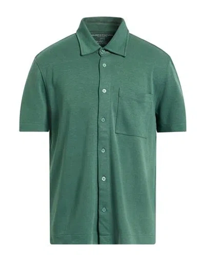 Majestic Filatures Man Shirt Green Size M Lyocell, Organic Cotton