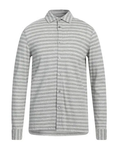 Majestic Filatures Man Shirt Grey Size M Cotton, Cashmere