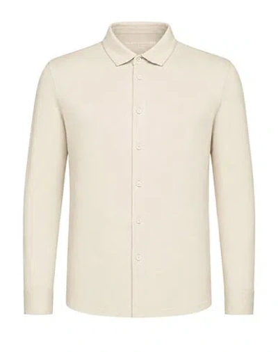 Majestic Filatures Man Shirt Light Grey Size M Cotton, Cashmere