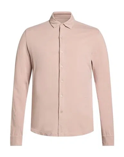 Majestic Filatures Man Shirt Light Pink Size M Cotton, Elastane