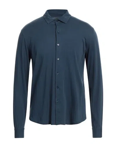 Majestic Filatures Man Shirt Midnight Blue Size M Cotton