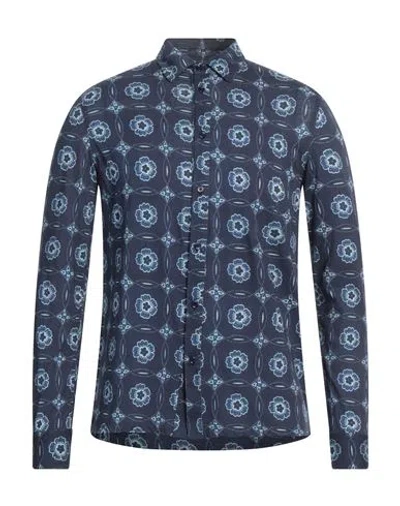 Majestic Filatures Man Shirt Midnight Blue Size M Cotton