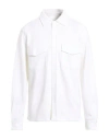 Majestic Filatures Man Shirt Off White Size M Linen In White