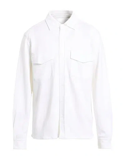 Majestic Filatures Man Shirt Off White Size M Linen