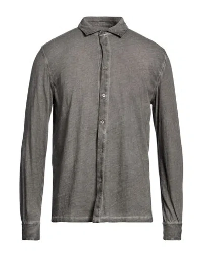 Majestic Filatures Man Shirt Steel Grey Size M Cotton, Cashmere