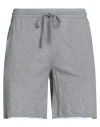 Majestic Filatures Man Shorts & Bermuda Shorts Grey Size M Cotton In Gray