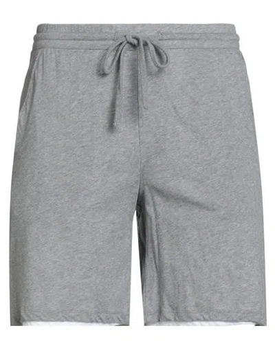 Majestic Filatures Man Shorts & Bermuda Shorts Grey Size M Cotton In Gray