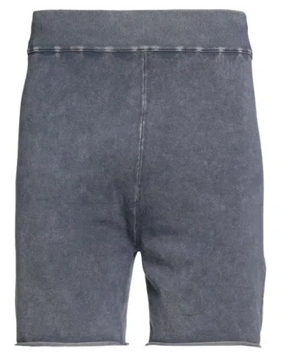 Majestic Filatures Man Shorts & Bermuda Shorts Slate Blue Size M Organic Cotton, Elastane