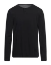 Majestic Filatures Man Sweater Black Size Xxl Cotton, Cashmere In Black