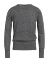 Majestic Filatures Man Sweater Charcoal Size M Cashmere In Gray