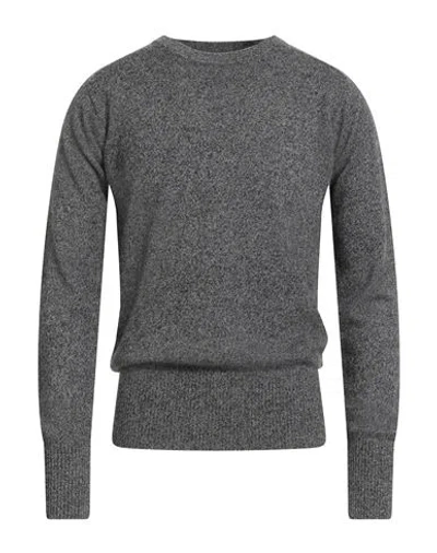 Majestic Filatures Man Sweater Charcoal Size M Cashmere In Gray