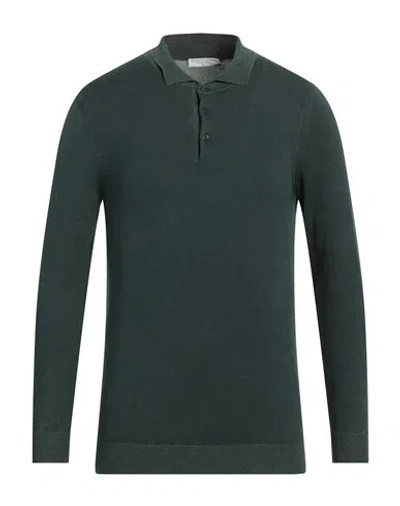 Majestic Filatures Man Sweater Dark Green Size M Organic Cotton, Elastane