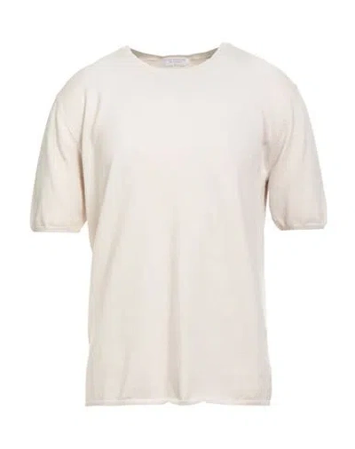 Majestic Filatures Man Sweater Ivory Size M Organic Cotton, Elastane In White